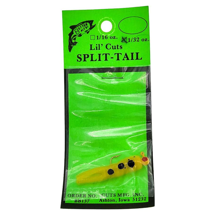 Better Baits Lil Cuts Split Tail Qty 1