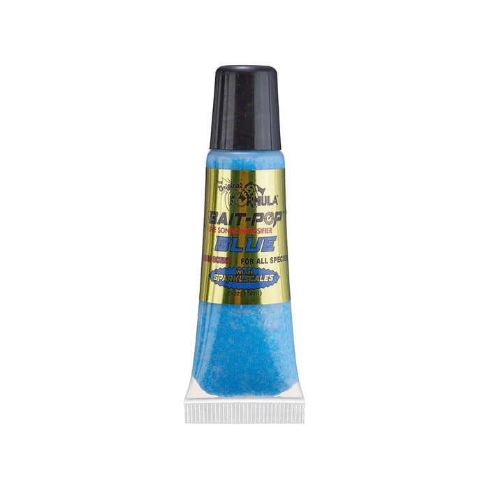 Bait-Pop Live Sonar Intensifier Scented Sparkle Scales .5 Oz Tube Blue