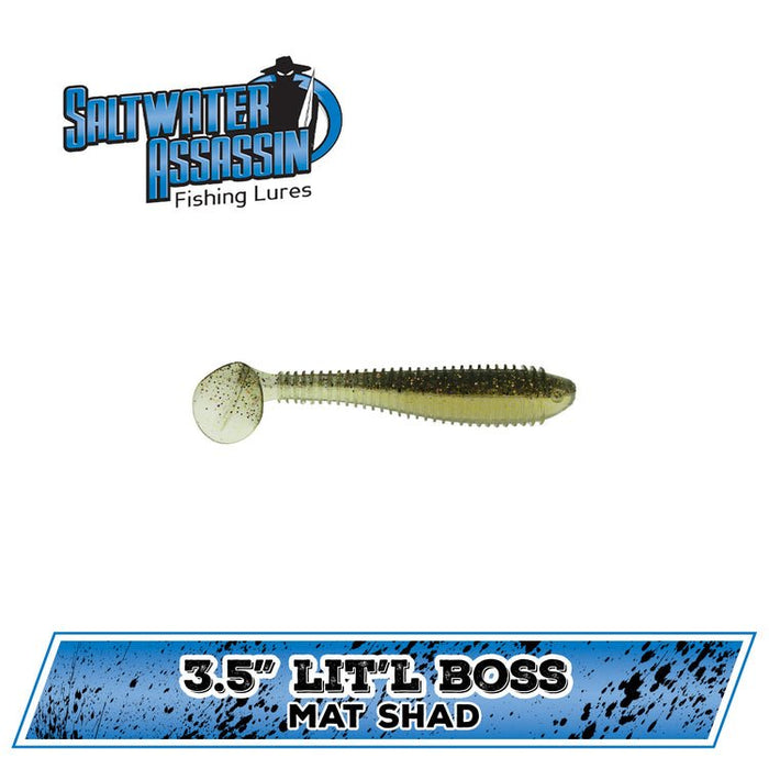 Bass Assassin Saltwater Lit'l Boss Swimbait 3 - 1/2" - FishAndSave