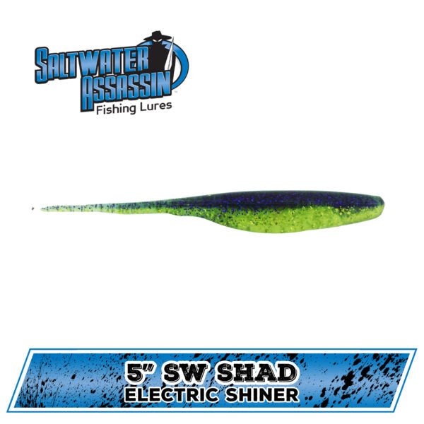 Bass Assassin Saltwater Shad Assassin Swimbait 5" Qty 8 - FishAndSave