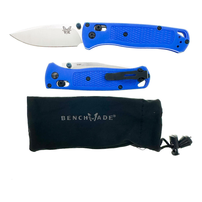 Benchmade BM535 535 Bugout Axix - Non Serrated - Blue Handle - FishAndSave