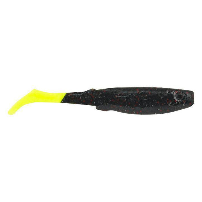 Berkley Gulp! Alive! Paddleshad, Pint 4x7, 4", Morning Glory Chartreuse - FishAndSave