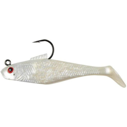 Berkley PowerBait Pre-Rigged Swin Shad 6" 7/8 Oz pearl Red Eye Qty 3 - FishAndSave