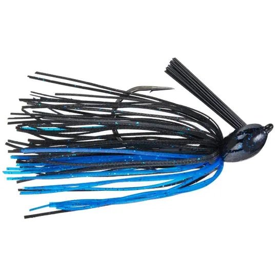 Berkley PowerBait Scented Silicone Skirt Flipping Jig 3/4 Oz Black/Blue - FishAndSave