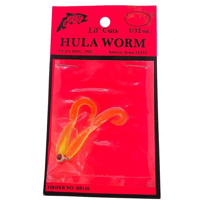 Better Baits Lil' Cuts Hula Worm 1/32 Oz Qty 2 - FishAndSave