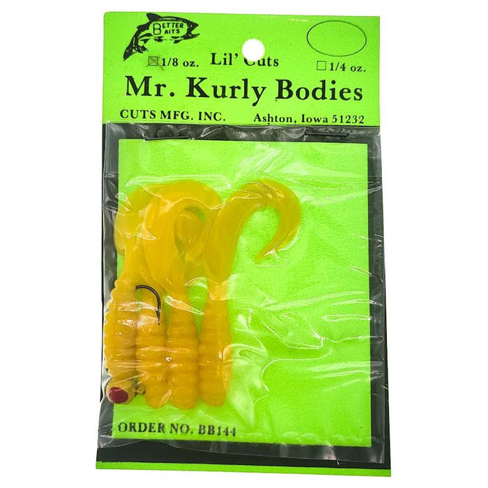 Better Baits lil' Cuts Mr. Kurly Bodies 1/8 Oz - FishAndSave