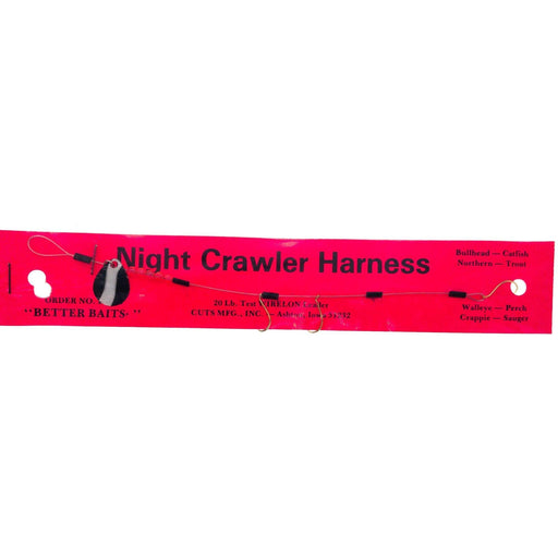 🎁 Better Baits Night Crawler Harness Black/White (100% off) - FishAndSave