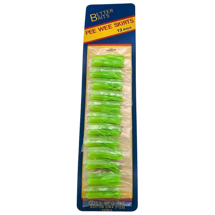 Better Baits Pee Wee Skirts Card Of 12 - FishAndSave