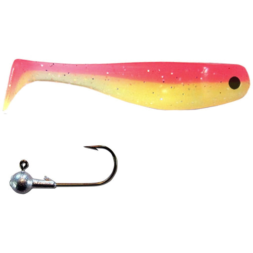 Big Joshy Minnow/Jig Head 2.75" Pink Grapefruit Qty 7 - FishAndSave