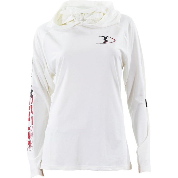 Blackfish Woman's CoolCharge UPF Switft Sun Hoodie Sz Large USA White - FishAndSave