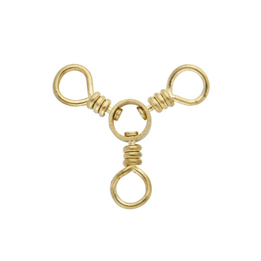 Blade Tackle 3 - Way Swivels Sz 3/0 Qty 12 Brass - FishAndSave