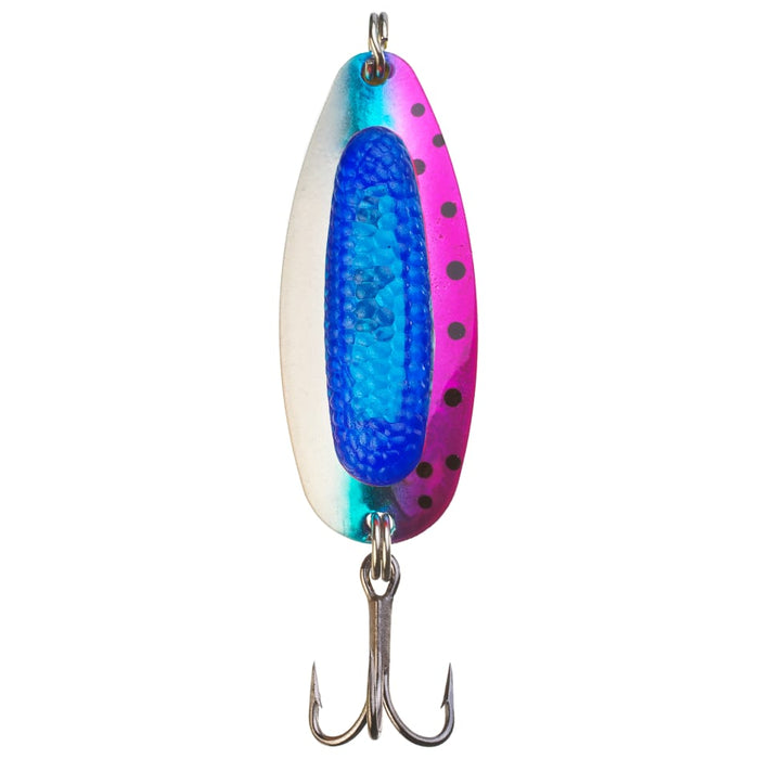 Blue Fox Rattlin' Pixee Spoon 2 - 1/2" 7/8 Oz Holographic Rainbow/Blue - FishAndSave