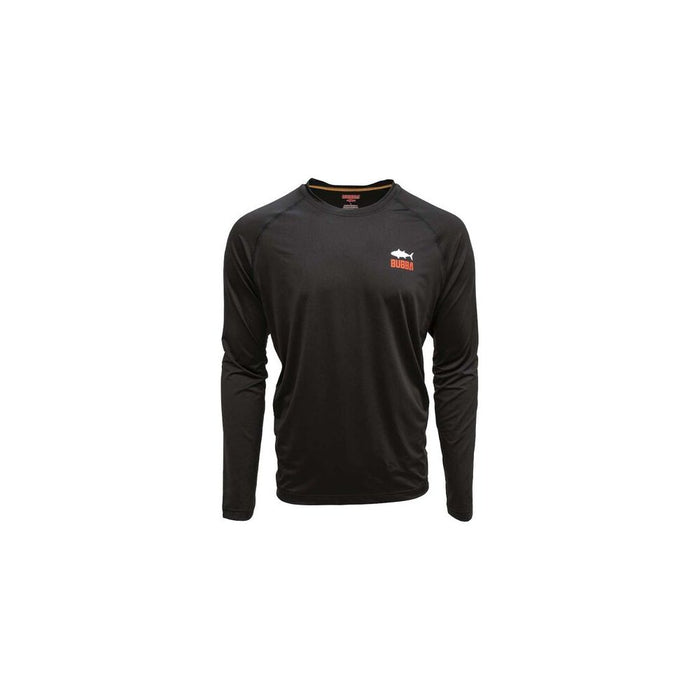 Bubba Fillet Lifestyle Performance Long Sleeve Tee Dark Grey Heather Large - FishAndSave