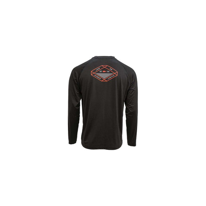 Bubba Fillet Lifestyle Performance Long Sleeve Tee Dark Grey Heather Large - FishAndSave