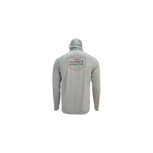 Bubba Ultimate Lifestyle Performance Hoody, True Grey Heather, Medium - FishAndSave