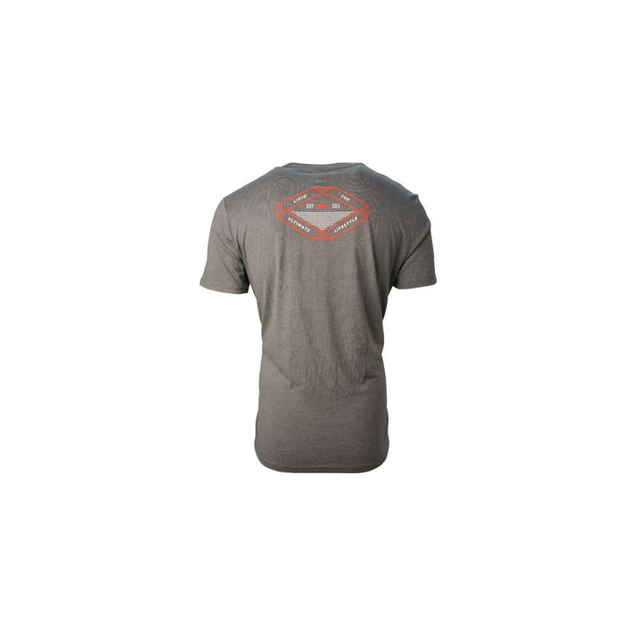 Bubba Ultimate Lifestyle Tee, Dark Grey Heather, Large - FishAndSave