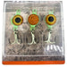 Celsius Big Eye Glow Trebles 1/16 Oz Qty 3 - FishAndSave