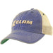 Clam Old Favorite Legacy Woman's Trucker Hat Blue/Oatmeal - FishAndSave