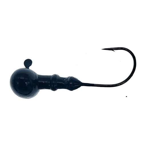 Danielson Football Head Jigs 1/2 Oz Black Qty 5 - FishAndSave