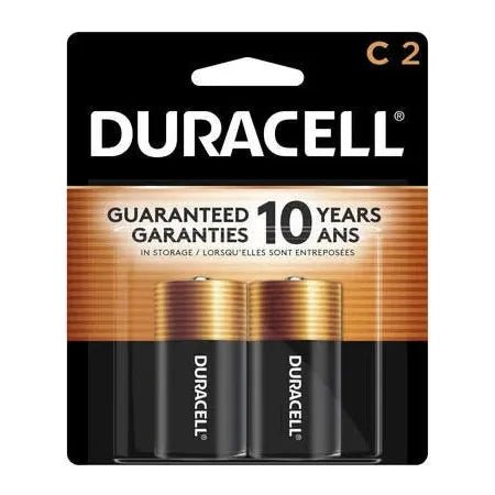 Duracell Coppertop Alkaline Battery C2 Qty 2 - FishAndSave