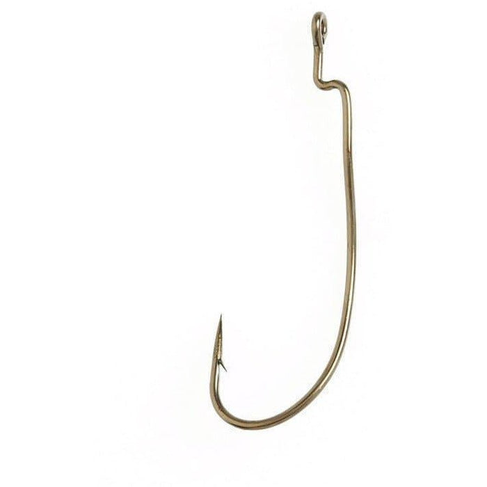 Eagle Claw Lazer Sharp Z - Bend Rotating Worm Hook Bronze Qty 15 - FishAndSave