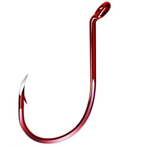 Eagle Claw Trokar Long Shank Octopus Hook Sz 6/0 Qty 4 Red - FishAndSave