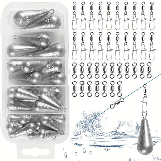 Mudville Catmaster No Roll Sinkers Fishing Weights Terminal Tackle, 1 1/2  oz., 2-pack 