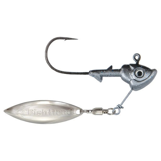 Fish Head Stand - Up Spin Jighead 1/4 Oz Smokin Shad - FishAndSave