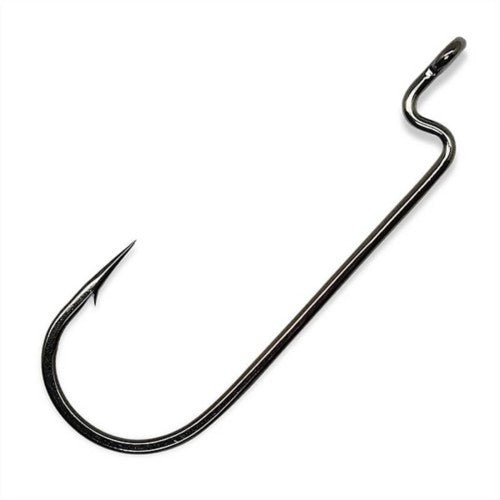 Gamakatsu Superline Offset Round Bend Worm Hooks Sz 5/0 Qty 4 - FishAndSave