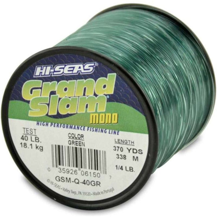 Hi-Seas GSM-Q-40GR Grand Slam 40Lb 1/4Lb Spl Grn 370Yd - FishAndSave