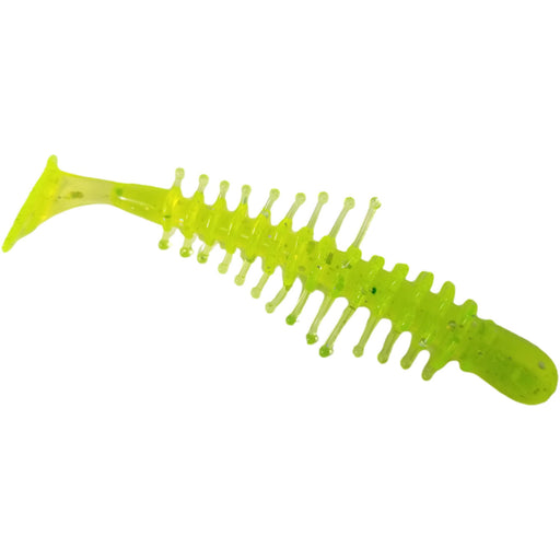 Kalin's Tickle Shad 3.8" Chartreuse Holo Qty 8 - FishAndSave