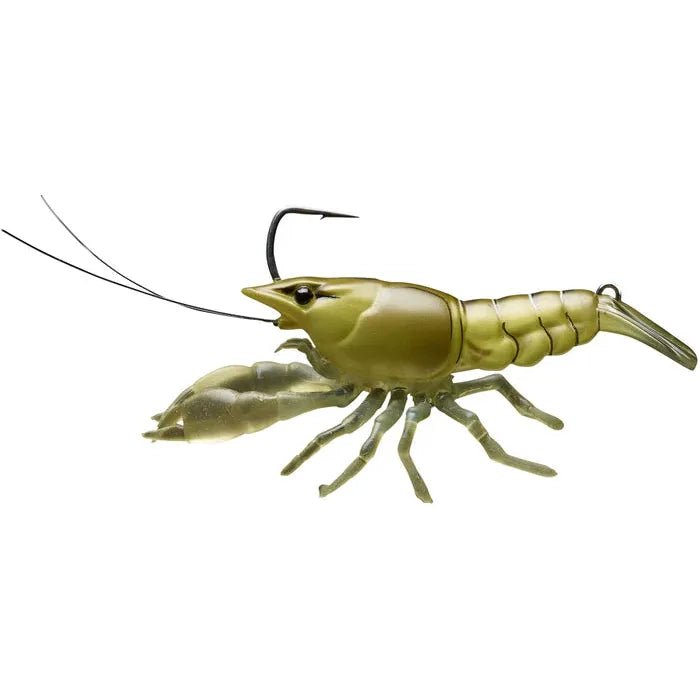 LiveTarget Live Craw Finess Bait 2 1/2" 3/8 Oz Moss Craw - FishAndSave