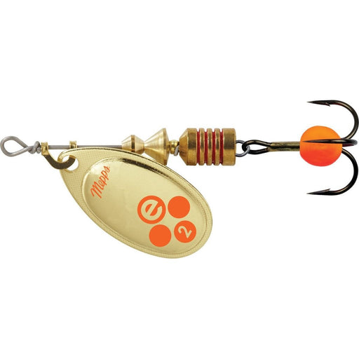 Mepps Aglia-e In-Line Spinner 2-1/4" 1/6 Oz Gold Hot Orange - FishAndSave