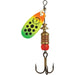 Mepps Comet TRU - V In - Line Spinner 1/8 Oz Fire Tiger Black Dots - FishAndSave