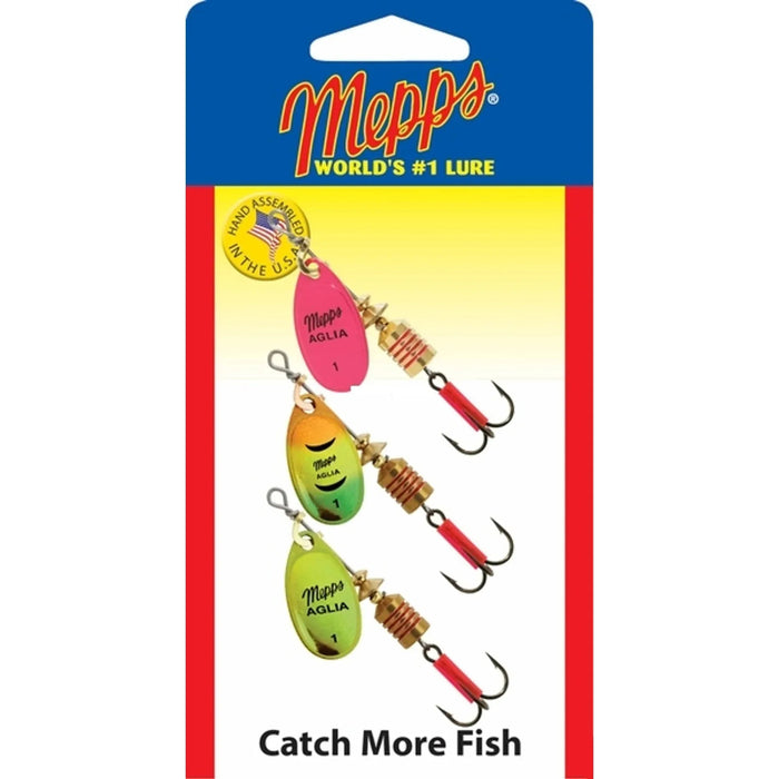 Mepps Spinner Aglia Platium Series #1 Qty 3 - FishAndSave