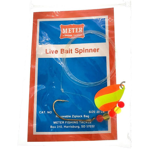 Meter Fishing Tackle Live Bait Spinner Orange Chartreuse - FishAndSave