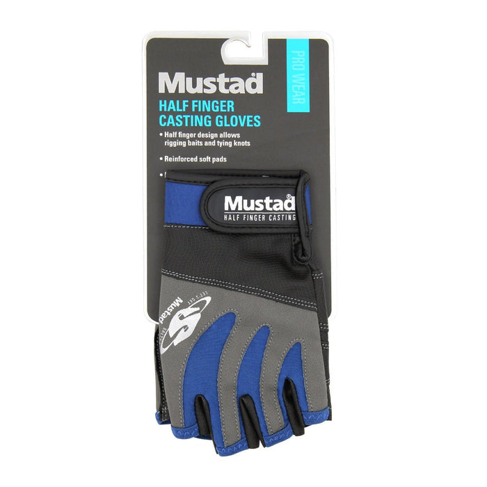 Mustad Half Finger Casting Gloves - FishAndSave