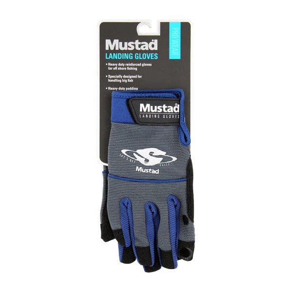 Mustad Landing Gloves Sz Large - FishAndSave