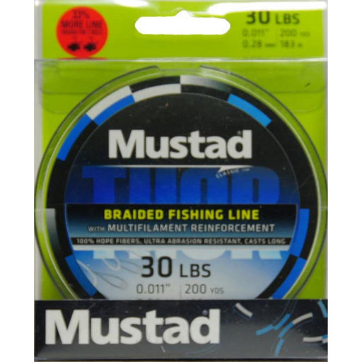 Mustad Thor Braided Fishing Line 200Yds Dark Green - FishAndSave