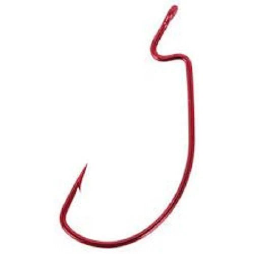 Mustad Ultra Lock Soft Plastic Hooks Sz 2/0 Qty 5 Red - FishAndSave