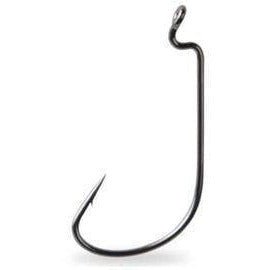 Mustad Ultrapoint Megabite Soft Plastic Widegap Hooks 1/0 Black Nickel QTY 25 - FishAndSave