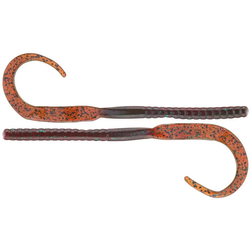 NetBait C - Mac Curly Tail Worm 7" Qty 12 Texas Craw - FishAndSave