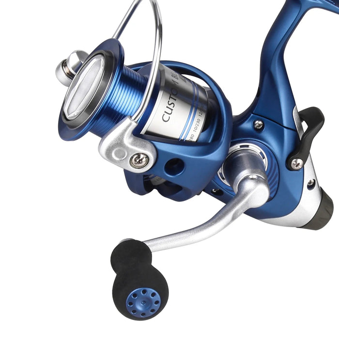 Okuma CBL - S - 702MH - 55 Custom Blue Bait Feeder Spin Combo 7' 2pc MH Sz 55 Reel - FishAndSave