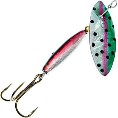 Panther Martin 9 WillowStrike Holograph Willow Leaf Spinner 3/8 Oz Rainbow Trout - FishAndSave