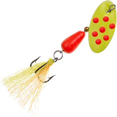 Panther Martin Flash - A - Bou Go - Glo In - Line Spinner 1/16 Oz Chartreuse Orange - FishAndSave