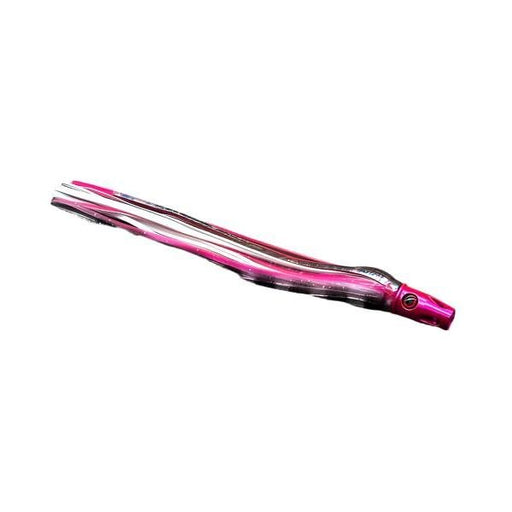 Red Eye Lures Rigged Medium Aluminum Jet Head 9.5" 3 Oz Pink Head, Pink/ White Skirt - FishAndSave