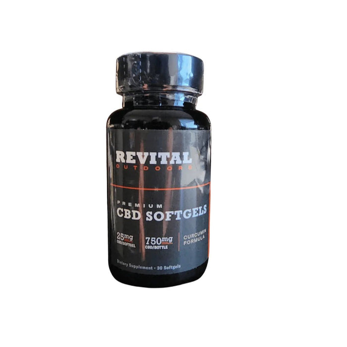 Revital Outdoors 25mg Nano CBD Softgel Curcumin Formula QTY 30 - FishAndSave