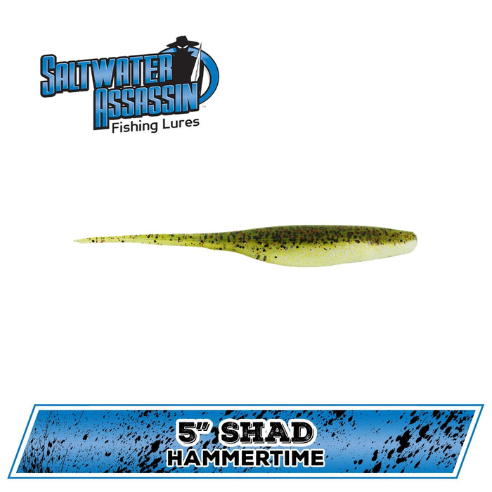 Saltwater Assassin Saltwater Shad 5" 8 Pack - FishAndSave