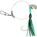 Sea Striker Squid Skirt Rig with Spinner 3" Green/Black Stripe Qty 1 - FishAndSave