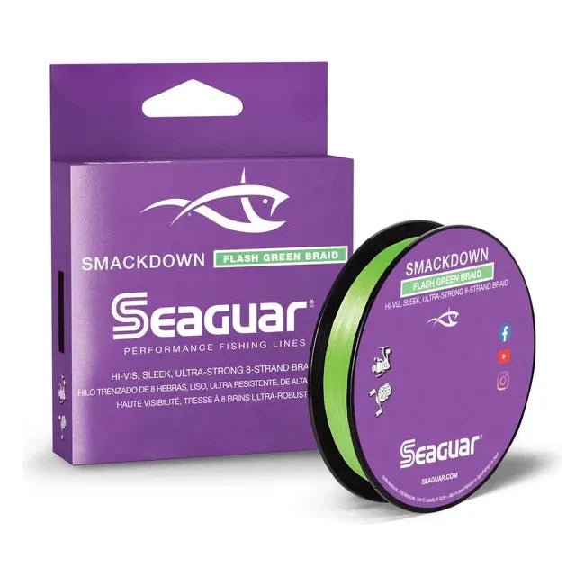 Seaguar Smackdown Braid Line 300 Yds Flash Green - FishAndSave